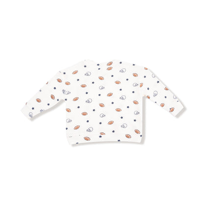 Footballs and Stars Pocket Shirt and Jogger Set