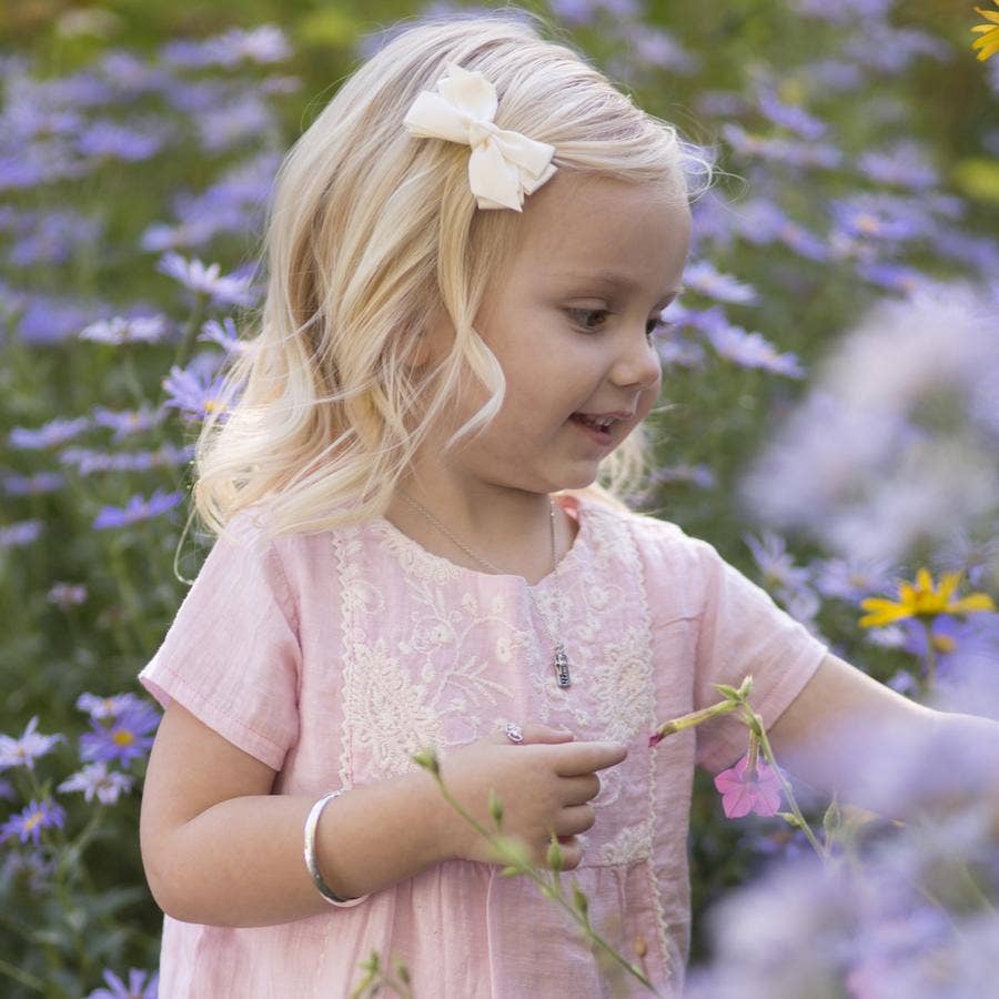 Classic Silver Bangle Bracelets for Babies/Kids