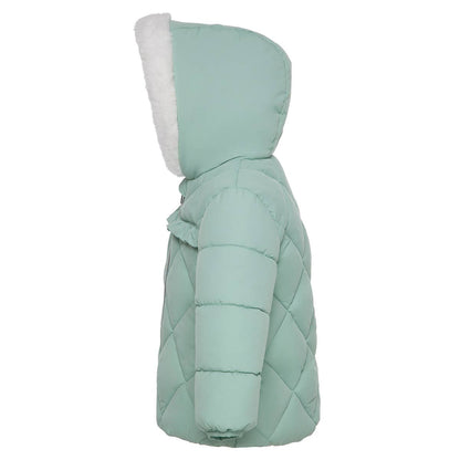 Baby Toddler Girls' Mini Fur Lined Winter Puffer Coat