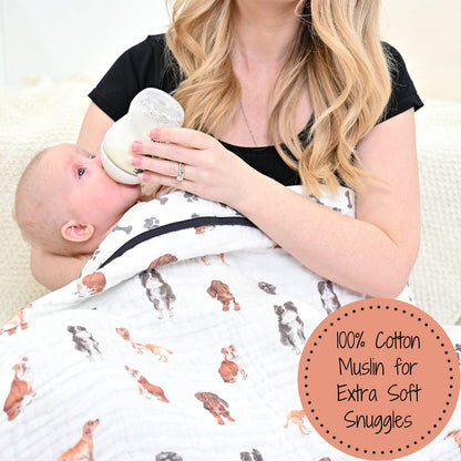 Dog Baby Muslin Quilt