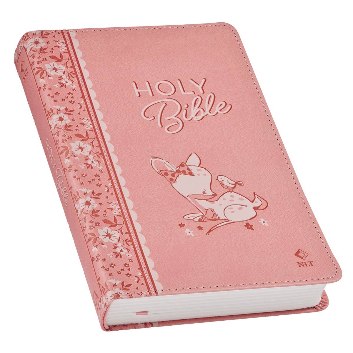 Bible NLT Infant Faux leather, Pink