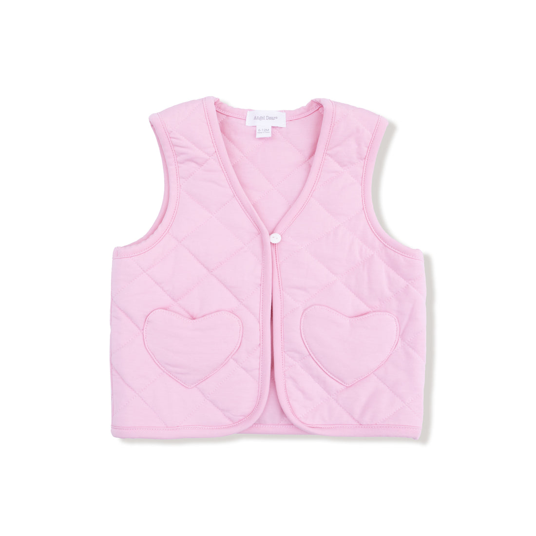 Quilted Vest with Heart Pockets