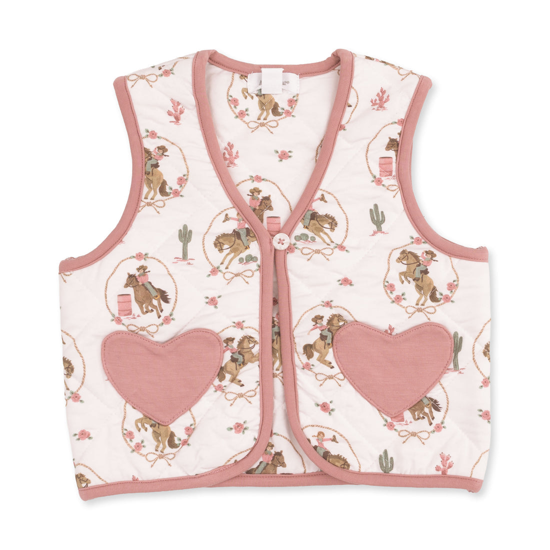 Cowgirl Cameos - Quilted Vest with L/S Shirt