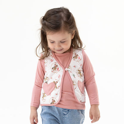 Cowgirl Cameos - Quilted Vest with L/S Shirt