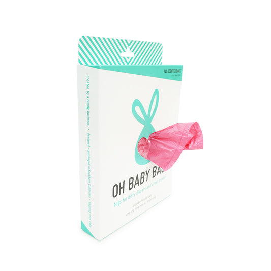 Oh Baby Bags 140 Count - Pink