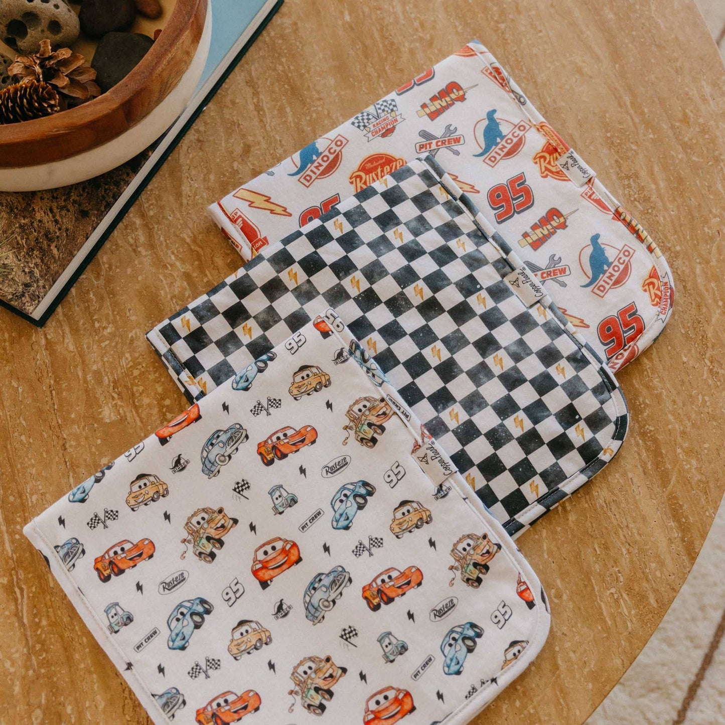 Burp Cloths - Disney Pixar Cars
