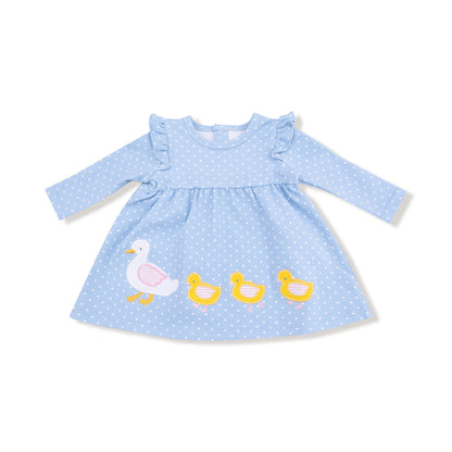 Duck Family Long Sleeve Dress with Bloomer