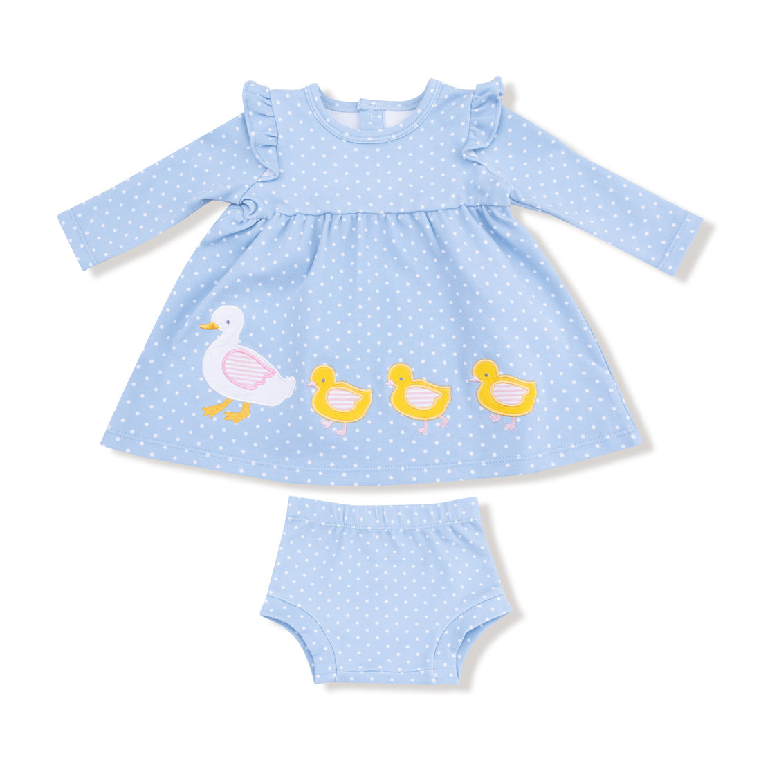 Duck Family Long Sleeve Dress with Bloomer