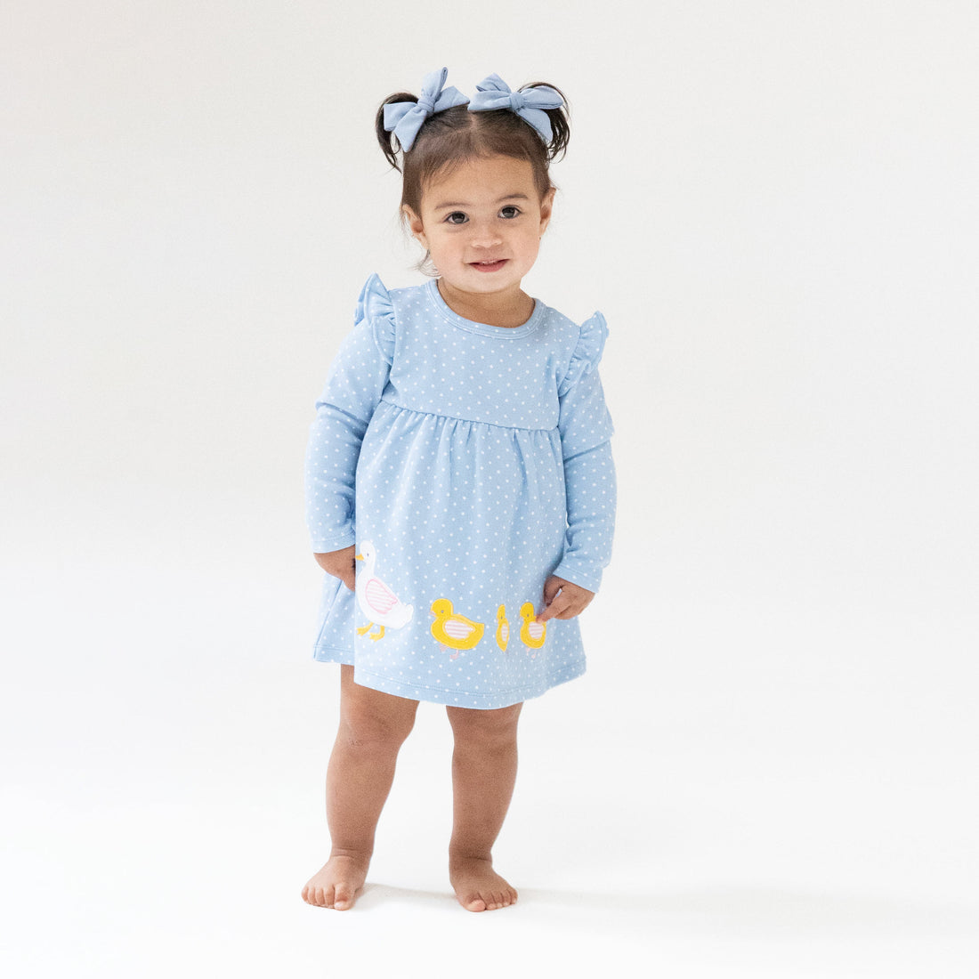 Duck Family Long Sleeve Dress with Bloomer