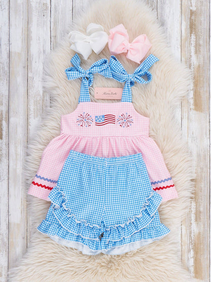 Freedom Sparkles Embroidered Outfit