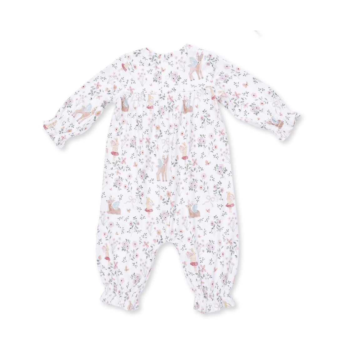 Enchanted Woodland - Smocked Long Sleeve Romper