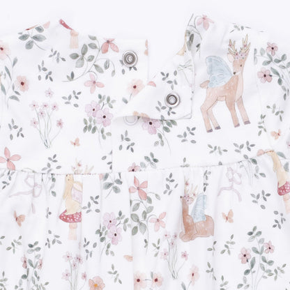 Enchanted Woodland - Smocked Long Sleeve Romper