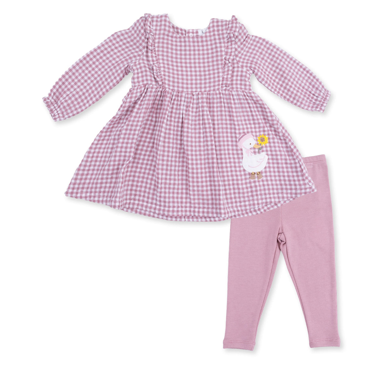 Berry Gingham - Dress and Legging