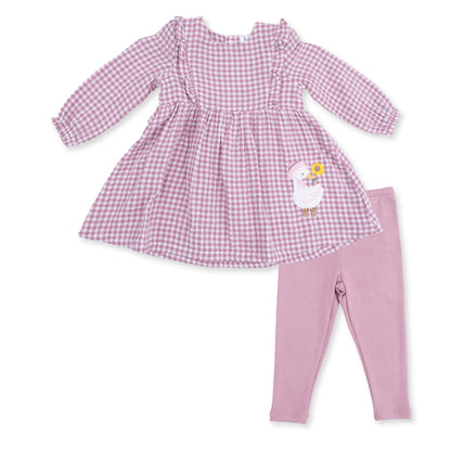 Berry Gingham - Dress and Legging