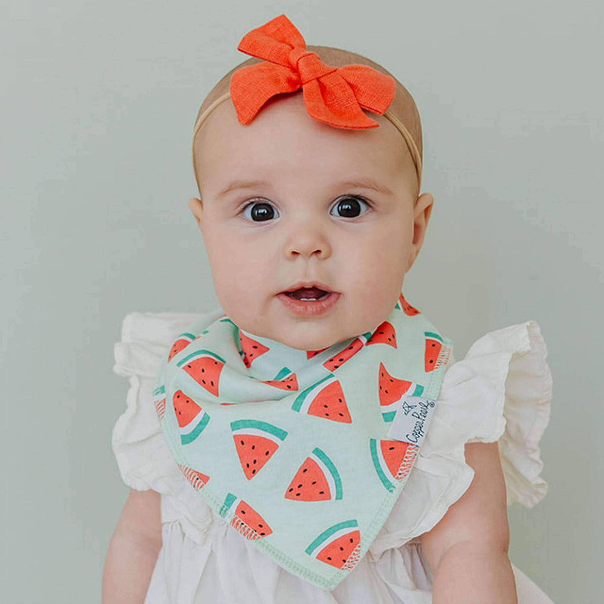 4 Pack Baby Bandana Bibs - Clementine