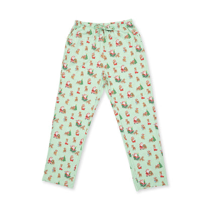 Vintage Reindeer & Santa Uni - Adult Loungewear Pant