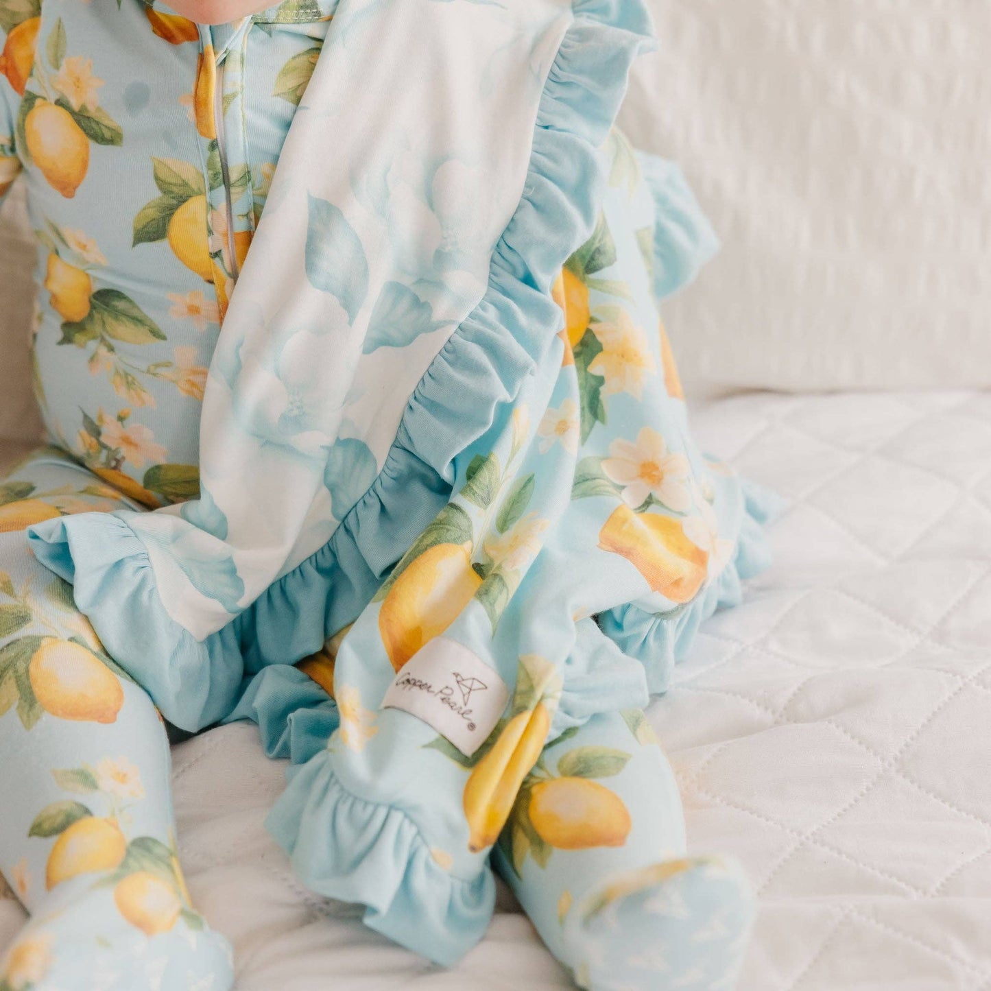 Ruffled Security Blanket Set - Melody