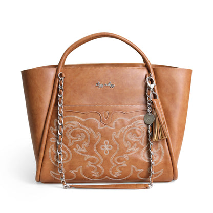 Nash Saddle Boss Tote™ - Western Vegan Leather Tote