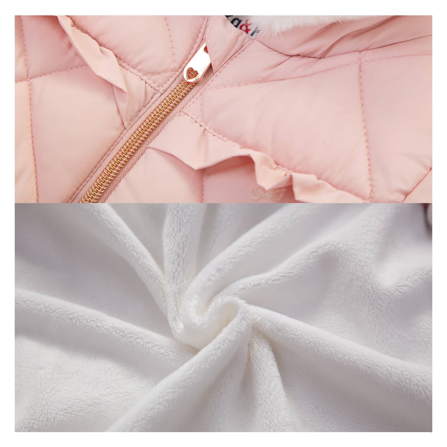 Baby Toddler Girls' Mini Fur Lined Winter Puffer Coat