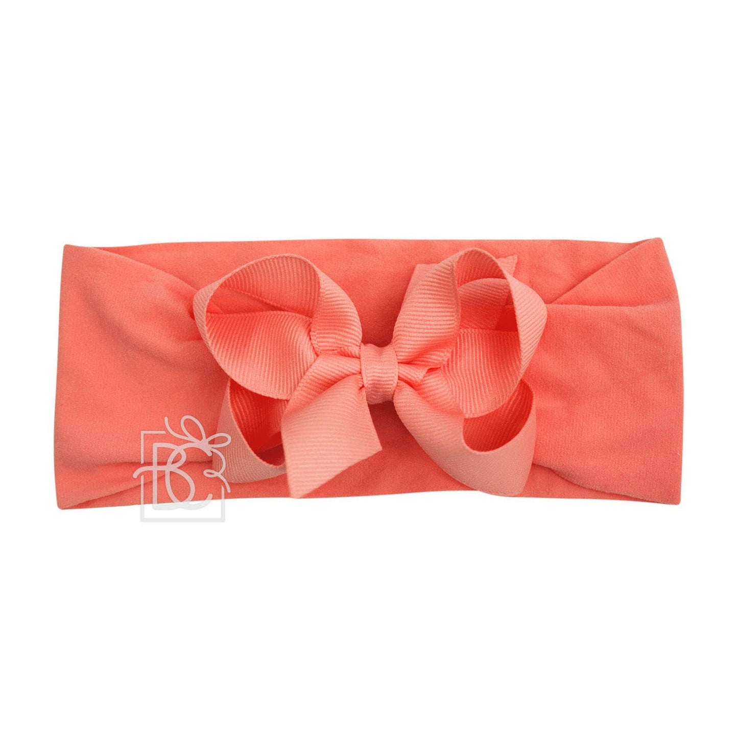 Wide Headband w/Classic Grossgrain Bow