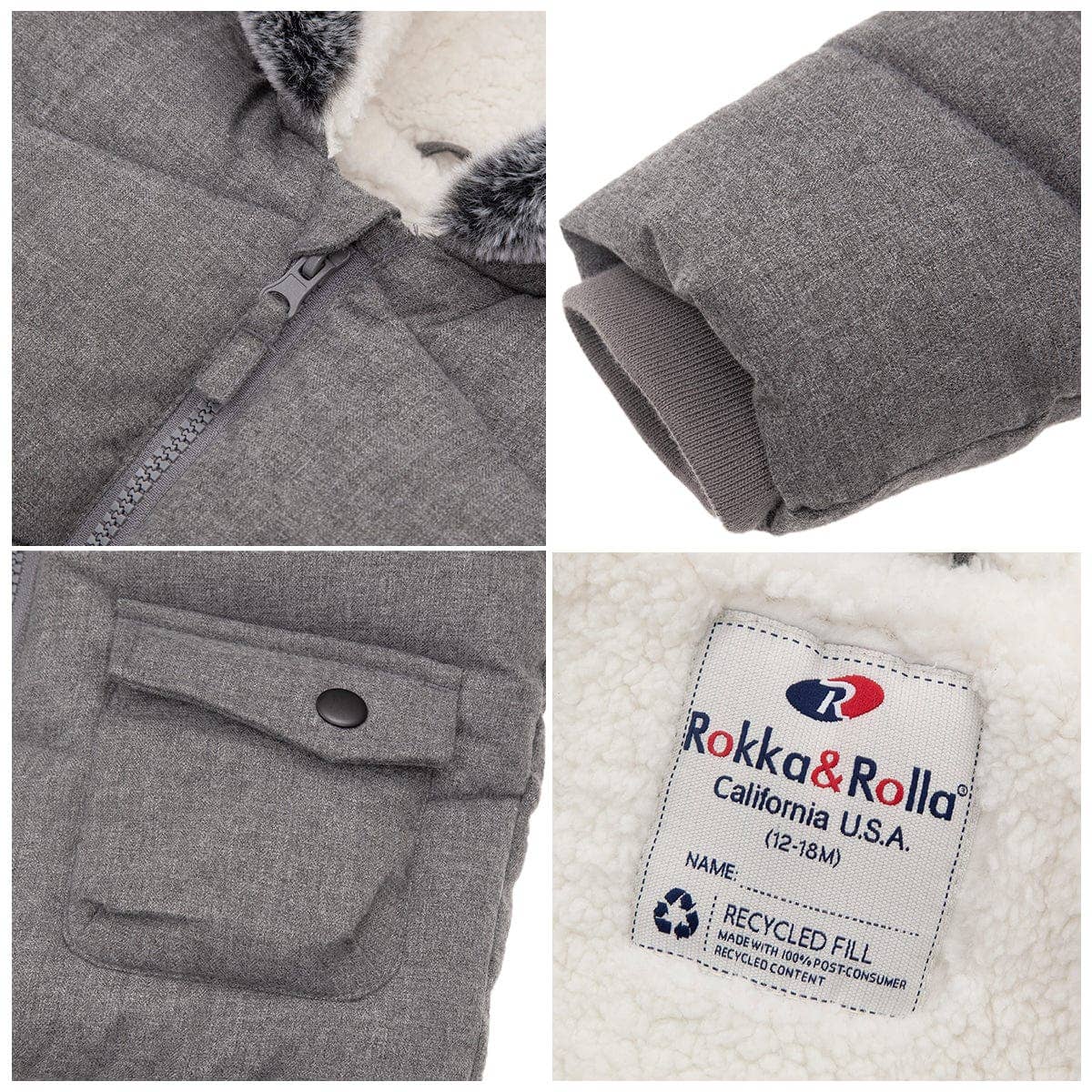 Baby Toddler Boys' Puffer Coat Infant Winter Jacket