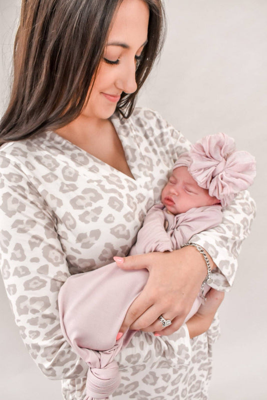 Natural Leopard | Mommy Robe