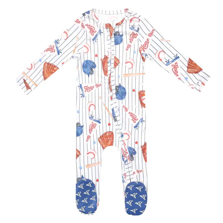 CONVERTIBLE ZIP-UP FOOTIE - ALL STAR