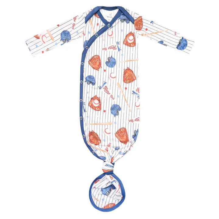 NEWBORN KNOTTED GOWN - ALL STAR