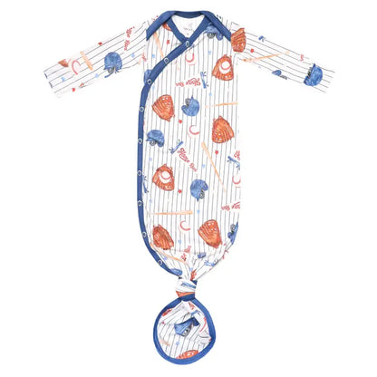 NEWBORN KNOTTED GOWN - ALL STAR