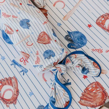 NEWBORN KNOTTED GOWN - ALL STAR