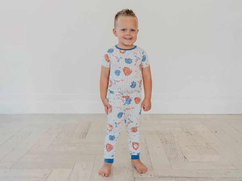 2PC SHORT SLEEVE PAJAMAS WITH PANTS - ALL STAR