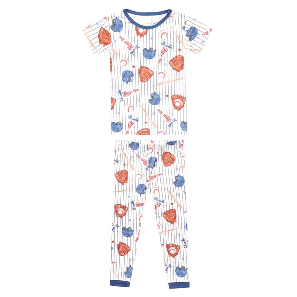 2PC SHORT SLEEVE PAJAMAS WITH PANTS - ALL STAR