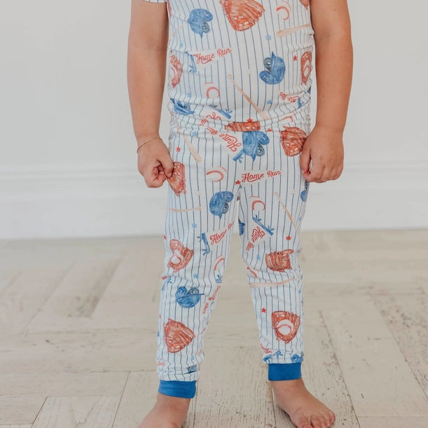2PC SHORT SLEEVE PAJAMAS WITH PANTS - ALL STAR