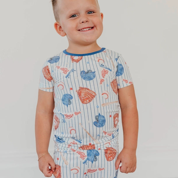 2PC SHORT SLEEVE PAJAMAS WITH PANTS - ALL STAR