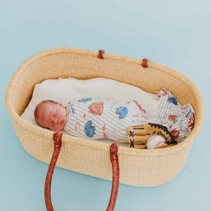 KNIT SWADDLE BLANKET - ALL STAR