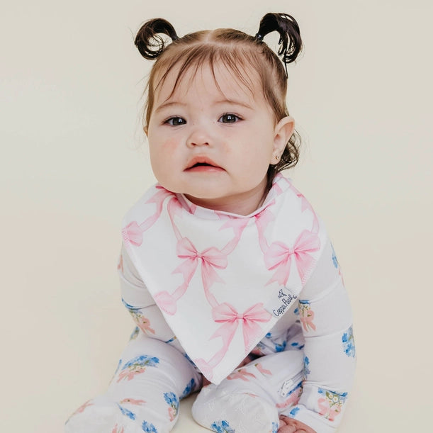 4 PACK BABY BANDANA BIBS - BOW MY GOSH