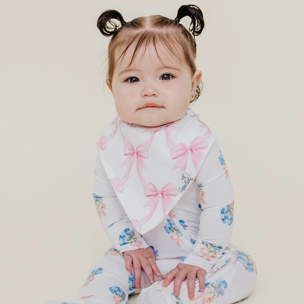 4 PACK BABY BANDANA BIBS - BOW MY GOSH