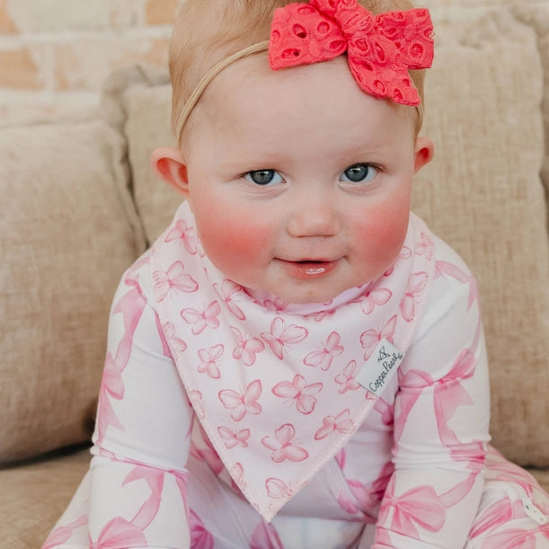 4 PACK BABY BANDANA BIBS - BOW MY GOSH