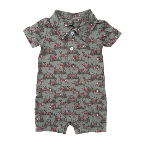Knox Jumper Whitetail Woods, Olive Green Deer Print