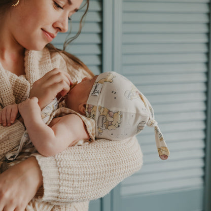 Top Knot Hat - Hunny