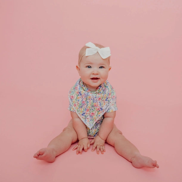 4 PACK BABY BANDANA BIBS - CATHERINE