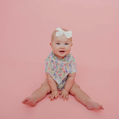 4 PACK BABY BANDANA BIBS - CATHERINE