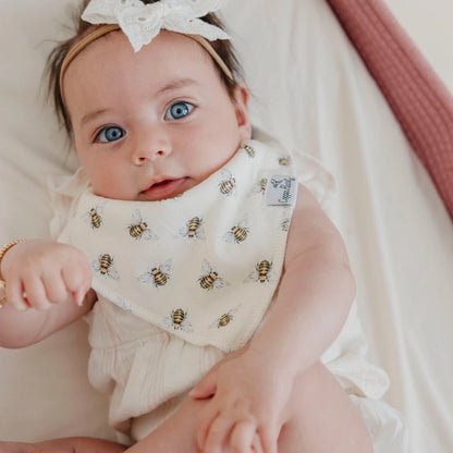 4 PACK BABY BANDANA BIBS - CATHERINE