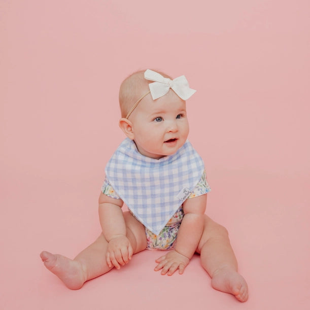 4 PACK BABY BANDANA BIBS - CATHERINE