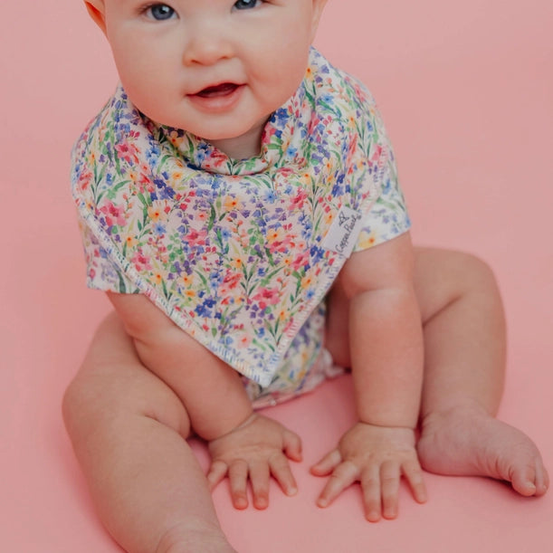 4 PACK BABY BANDANA BIBS - CATHERINE