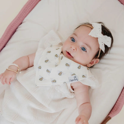 4 PACK BABY BANDANA BIBS - CATHERINE