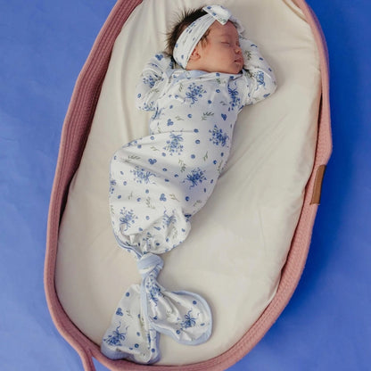 NEWBORN KNOTTED GOWN - CATHERINE