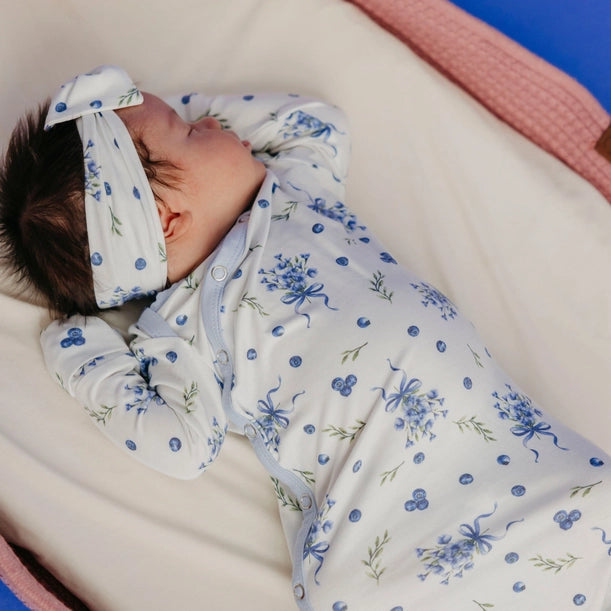 NEWBORN KNOTTED GOWN - CATHERINE