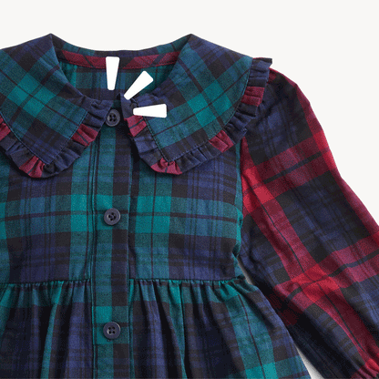 Magnetic Romper - Mad for Plaid Girl