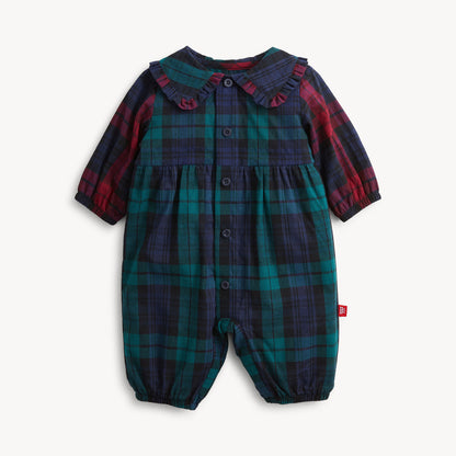 Magnetic Romper - Mad for Plaid Girl